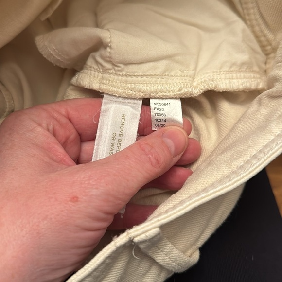 Ann Taylor The Straight cream denim jeans size 6 - Picture 6 of 6
